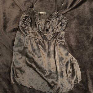 INC black silk cami babydoll